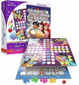 2w1 Chińczyk/Węże I Drabiny Princess Trefl