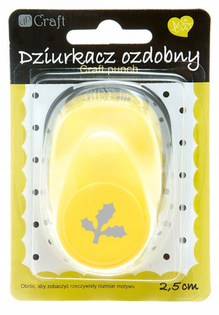 Dziurkacz Ozdobny 2,5Cm Ostrokrzew Dpcraft