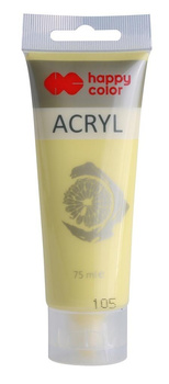 Farba Akrylowa 75Ml, Żółty Pastelowy, Happy Color