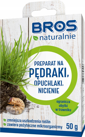 Preparat na pędraki, nicienie "NATURALNIE " 50g Bros