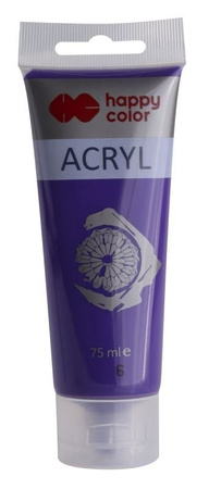 Farba Akrylowa 75Ml, Fioletowy, Happy Color