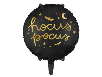 Balon Foliowy Hocus Pocus, 45 Cm, Czarny Partydeco