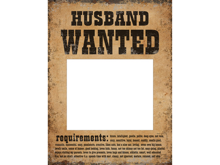 Tabliczki Husband Wanted I Wife Wanted (1 Op. / 2 Szt.) Partydeco