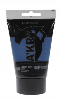 Farba A'Kryl 100 Ml 40 Błękit Kobaltowy Renesans