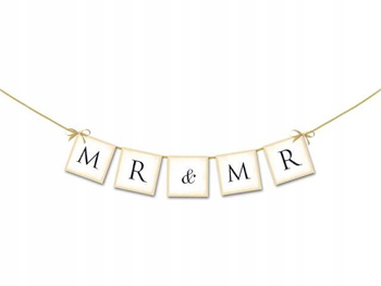 Baner Mr & Mr, 64 Cm Partydeco