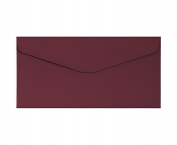 Koperta Dl Gładki Bordowy 120g 10szt Galeria Papieru