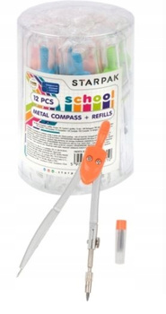 Cyrkiel Metal+Grafit Etui Starpak, 1 sztuka qx