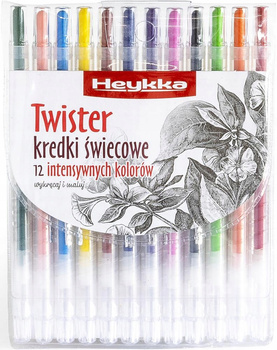 Heykka Kredki Świecowe Twister 12 Szt./Opk Argo