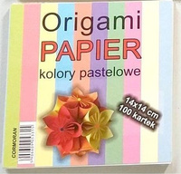Origami Papier 14X14Cm. Pastele Kormoran