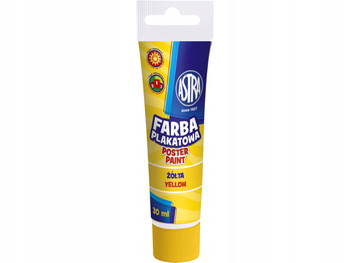 Farba Plakatowa Tuba 30 Ml - Żółta Astra