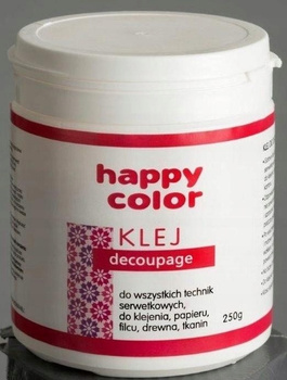 Klej Do Decoupage, Wiaderko lub TUBA 250G, Happy Color