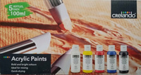 Farby Akrylowe 5Szt/100Ml Crelando Alex.