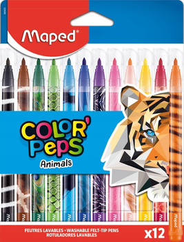 Pisaki 12 Maped Colorpeps Animals Maped