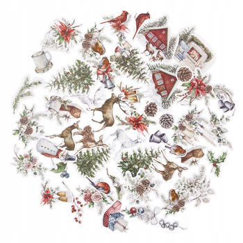 BN-Kształty Papierowe, Lovable Christmas, 49 Szt. DpCraft
