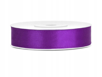 Wstążka Satynowa, Purpura, 12Mm/25M, 1Szt. Partydeco