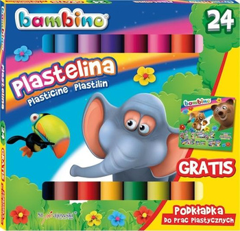 Plastelina Bambino 24 Kolory Majewski