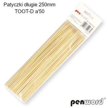 Patyczki Długie 250mm Toot-D-50 50 szt Penword