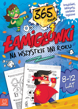 Łamigłówki Na Wszystkie Dni Roku. 365 Zadań. Krzyżówki, Labirynty, Zadania Logiczne. 8-12 Lat. Niebieska Aksjomat