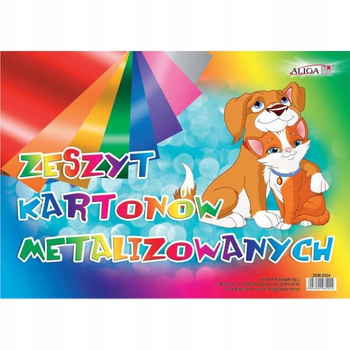 Zeszyt Kartonów Metalizowanych Zkm-2924.B4 Aliga