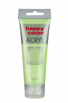 Farba Akrylowa 75Ml, Limonka Metalik, Happy Color