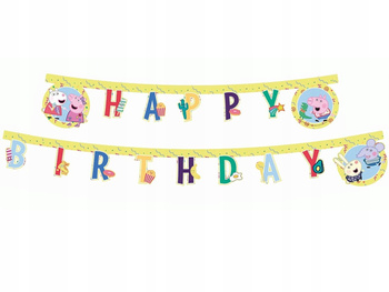 Banner Peppa Pig Happy Birthday, 230 Cm Godan