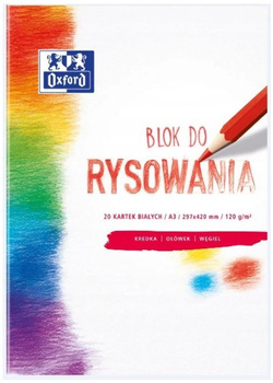 Blok Rysowania Oxford A3 20K 120G Biały Oxford