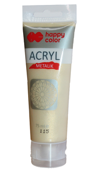 Farba Akrylowa 75 Ml, Jasne Złoto Metali Happy Color