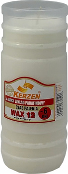 Wkład Wax-12 179mm x 74mm 6 Dni (16s) Kerzen