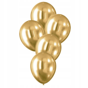Balony - efekt chromu złote (5 Szt.) Arpex