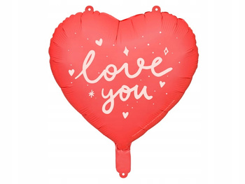Balon Foliowy Serce "I Love You", 45 Cm, Mix Partydeco