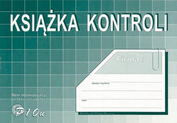 Druk Książka Kontroli A5 0 P10-U. Michalczyk