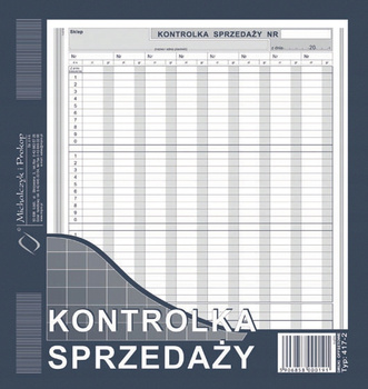 Druk Kontrolka sprzedaży 2/3 A4 417-2 Michalczyk