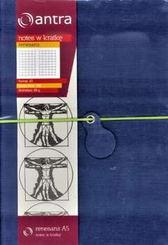 Notes Renesans A5 Kratka Granat.  Antra