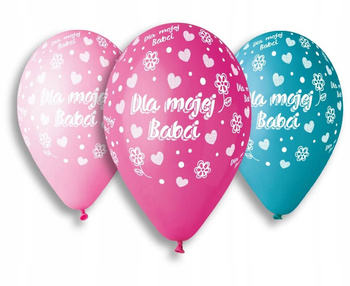 Balony Premium Hel Dla Mojej Babci, 13 Cali/ 5 Szt.. Godan