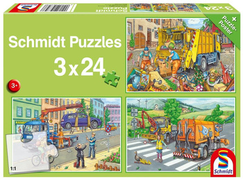 Puzzle 3X24 Pojazdy Komunalne G3 Schmidt..