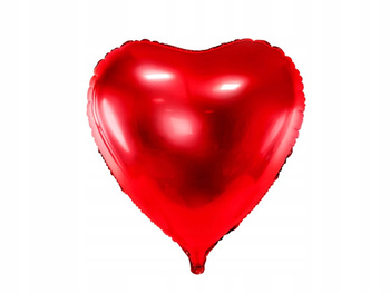 Balon Foliowy Serce, 72X73Cm, Czerwony Partydeco