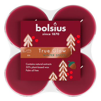 Podgrzewacze Maxi Lights 8H 8Szt. True Glow Winter Spices Bolsius