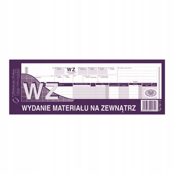 Druk Wz Wydanie Materiałów Na Zewnątrz 1/2 A4 Michalczyk