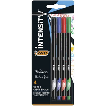 Cienkopisy Intensity Fine Mix 4 Kolory Bic