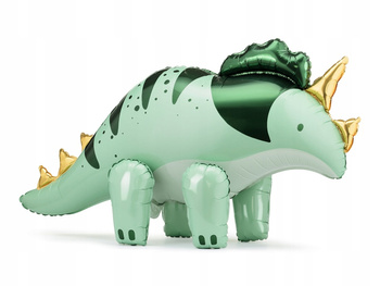 Balon Foliowy Triceratops, 101 X 60.5cm, Zielony Partydeco