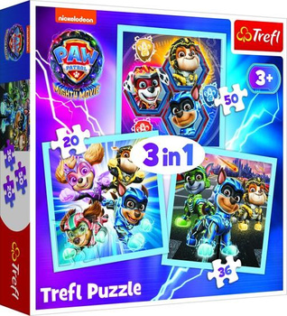 Puzzle 3w1 Moc Mighty Pups Trefl