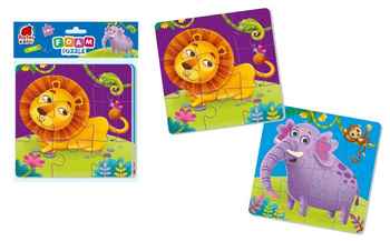 Piankowe Puzzle 2W1. Zoo Aliga