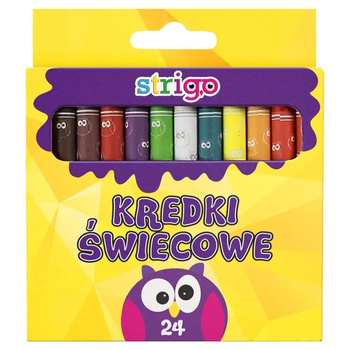 Kredki Świecowe 24 Kolory Strigo