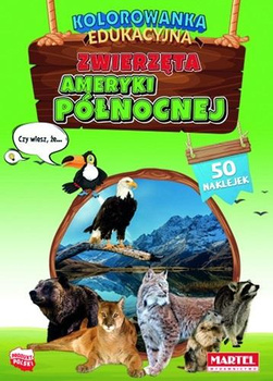 Kolorowanka Edukacyjna zwierzęta ameryki Płn. Martel