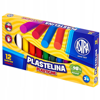 Plastelina Astra 12 kolorów Astra