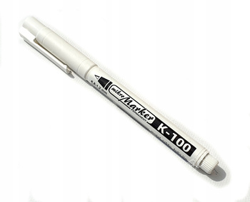 Mikro Marker K100 Permamentny Biały Kamet, 1 sztuka