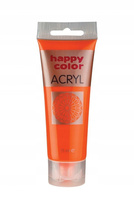 Farba Akrylowa 75Ml, Pomarańczowy Fluo, Happy Color