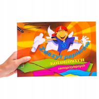 Zeszyt Papierów Samoprzylepny Kolorowych A4 Kreska