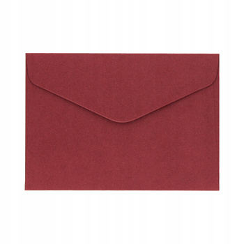 Koperta C6 Gład.Bordo 120g 10szt Galeria Papieru