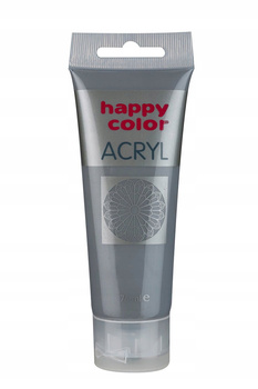 Farba Akrylowa 75Ml, Szary, Happy Color
